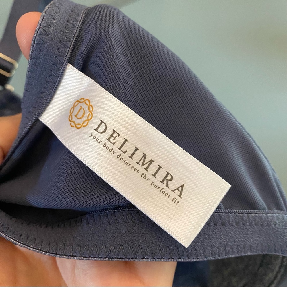 NWOT- Delimira Women's Front Closure Racerback Underwire Bra- SZ 36D - Picture 4 of 5
